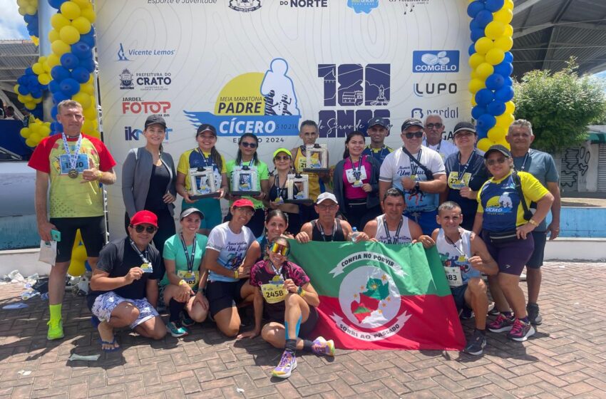  Atletas varzealegrenses participam da meia maratona Padre Cicero